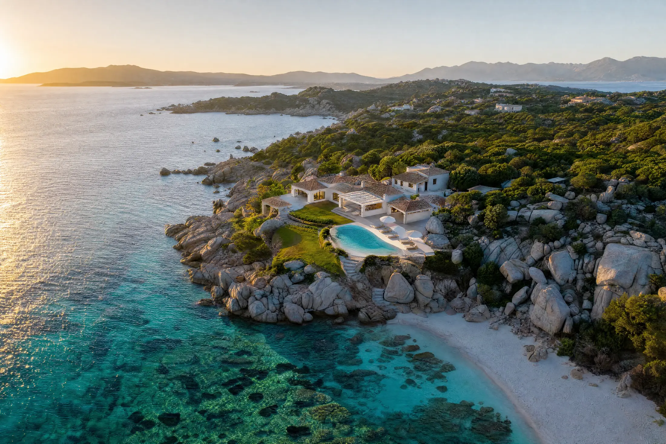Villa di lusso sulla costa della Sardegna